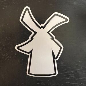 Dutch Bros small windmill sticker